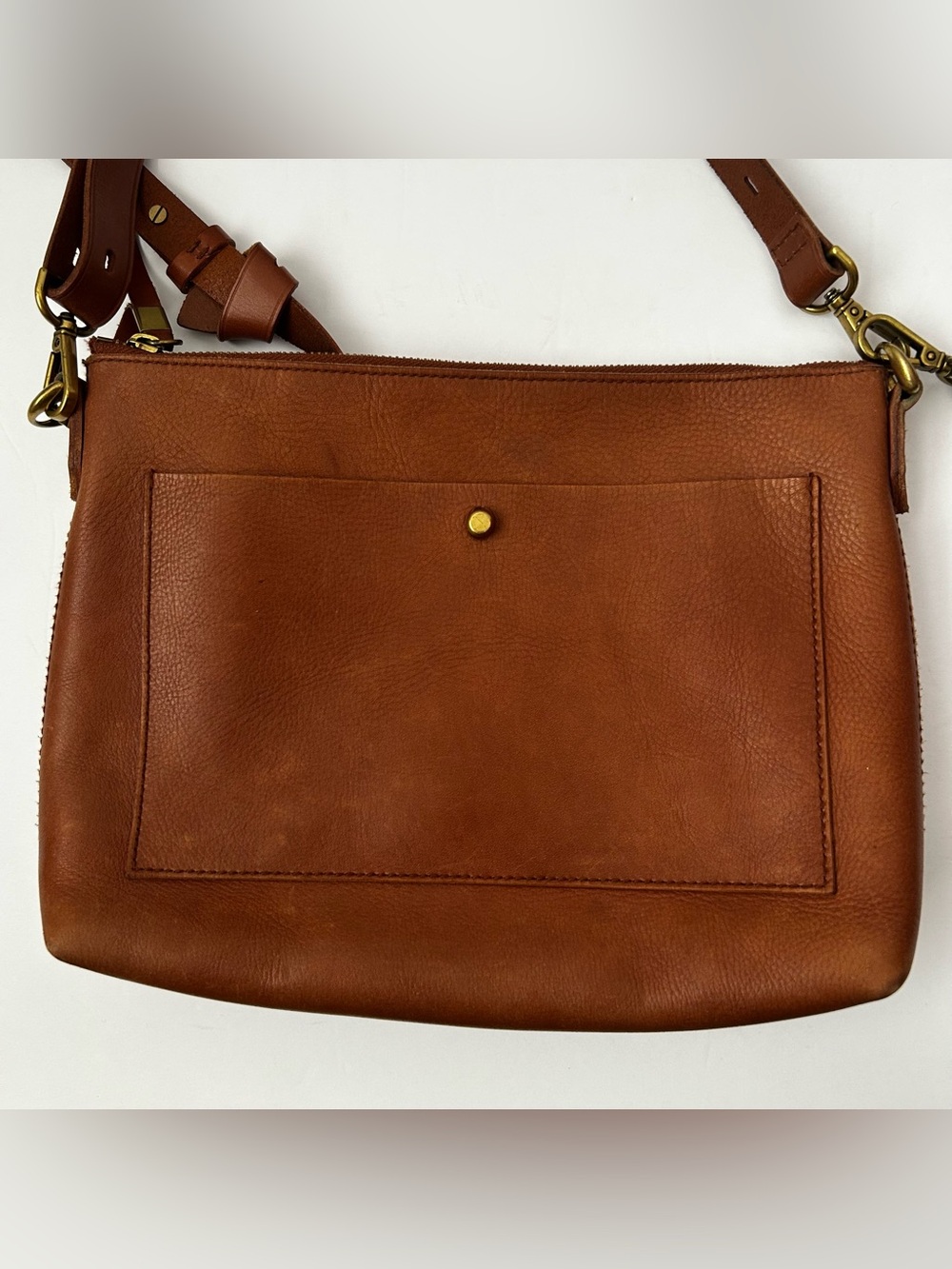 Madewell The Transport Shoulder Crossbody Bag Purse English Saddle Brown - Picture 4 of 11